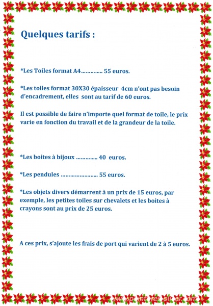 Tarifs