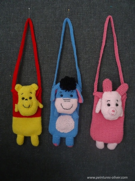 Winnie, Bourriquet et Porcinet (petits sacs)